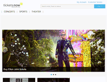 Tablet Screenshot of m.ticketsnow.com
